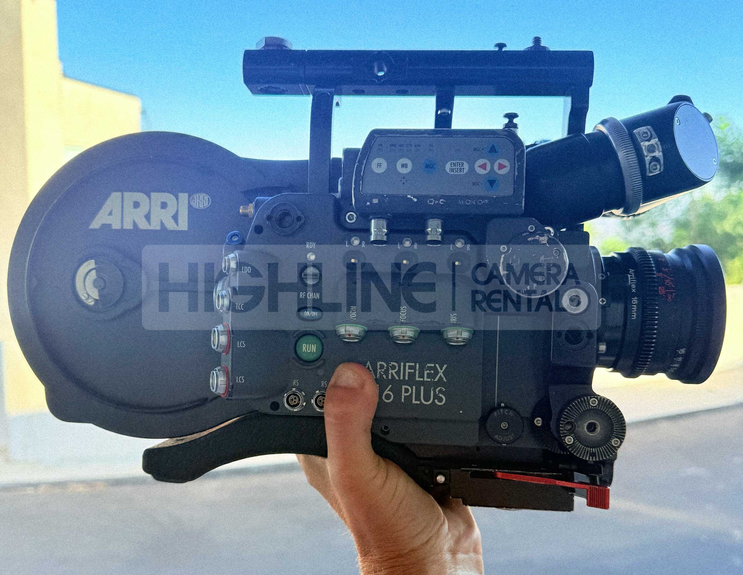 ARRI 416 Plus Super 16 film camera, handheld